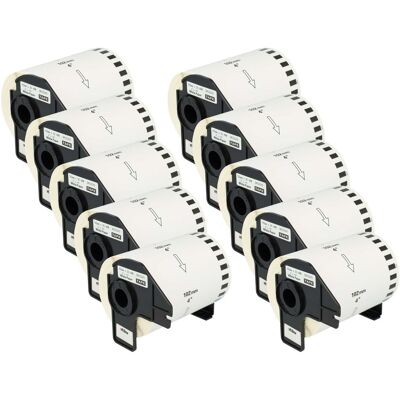 Vhbw - 10x Etiketten-rolle Mit Halter 102mm X 30,48m (1 Etikette) Kompatibel Mit Brother Pt Ql500bw, Ql-550, Ql500bs Etiketten-drucker Vhbw - 10x Etiketten-rolle Mit Halter 102mm X 30,48m (1 Etikette) Kompatibel Mit Brother Pt Ql500bw, Ql-550, Ql500bs Etiketten-drucker