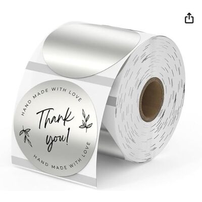 OEM Thermopapier Für Etiketten – 57 X 32 Mm – 500 Quadratische Blatt – Rolle Mit Druckeretiketten – Gold OEM Thermopapier Für Etiketten – 57 X 32 Mm – 500 Quadratische Blatt – Rolle Mit Druckeretiketten – Gold