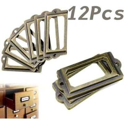OEM 12-teiliges Set Aus Antiken Messing-etiketten, Möbelgriffen, Schubladengriffen, Metallgriffen Und Visitenkartenhaltern OEM 12-teiliges Set Aus Antiken Messing-etiketten, Möbelgriffen, Schubladengriffen, Metallgriffen Und Visitenkartenhaltern