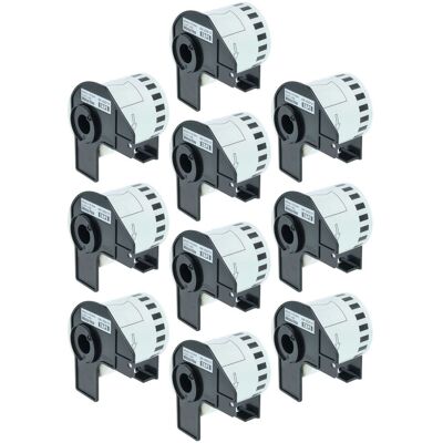 Vhbw - 10x Set Etiketten-rolle 62mm X 15,24m Kompatibel Mit Brother P-touch Ql-500bs, Ql-500bw, Ql-550, Ql-560, Ql-560vp, Ql-570 Etiketten-drucker Vhbw - 10x Set Etiketten-rolle 62mm X 15,24m Kompatibel Mit Brother P-touch Ql-500bs, Ql-500bw, Ql-550, Ql-560, Ql-560vp, Ql-570 Etiketten-drucker