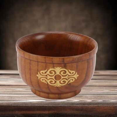 JUTE Imperiale Holzschale, Haushaltsschale, Hitzebeständige Milchteeschale Aus Holz, Platin-edition. JUTE Imperiale Holzschale, Haushaltsschale, Hitzebeständige Milchteeschale Aus Holz, Platin-edition.