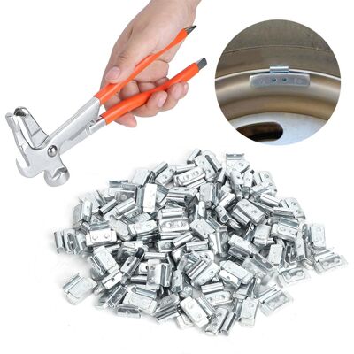 HEAT 100 Stück 15 G 0,53 Oz P-förmige Auswuchtgewichte Aus Aluminiumlegierung Zum Aufclipsen Für Auswuchträder Und Reifenreparaturen Mit Auswuchtzange HEAT 100 Stück 15 G 0,53 Oz P-förmige Auswuchtgewichte Aus Aluminiumlegierung Zum Aufclipsen Für Auswuchträder Und Reifenreparaturen Mit Auswuchtzange