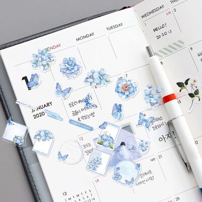 JUTE Sticker-set „ein Schöner Tag“ – Blumen- Und Schmetterlingsserie: Notizbuch-dekorationsmaterialien Mit Blumen- Und Schmetterlingsmotiven (40 Blatt) Eine Sanfte Nachtbrise JUTE Sticker-set „ein Schöner Tag“ – Blumen- Und Schmetterlingsserie: Notizbuch-dekorationsmaterialien Mit Blumen- Und Schmetterlingsmotiven (40 Blatt) Eine Sanfte Nachtbrise
