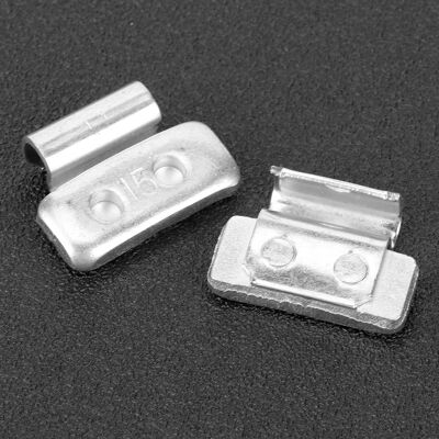 HEAT 15 G (0,53 Oz) 100 Stück P-förmiges Auswuchtgewicht Aus Aluminiumlegierung Zum Anclipsen Für Stahlfelgen HEAT 15 G (0,53 Oz) 100 Stück P-förmiges Auswuchtgewicht Aus Aluminiumlegierung Zum Anclipsen Für Stahlfelgen