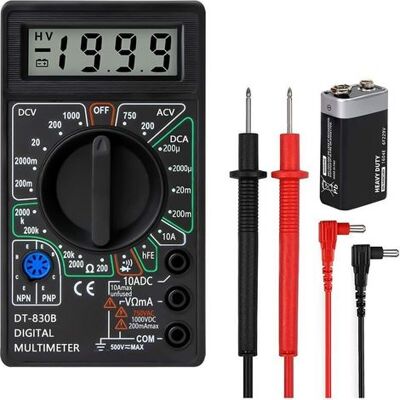 OEM Professionelles Digitalmultimeter, Durchgangsprüfer, Voltmeter, Amperemeter, Ohmmeter, Gleichspannungsprüfer, Widerstandsprüfer, Messleitungen Und Mini-gehäuse OEM Professionelles Digitalmultimeter, Durchgangsprüfer, Voltmeter, Amperemeter, Ohmmeter, Gleichspannungsprüfer, Widerstandsprüfer, Messleitungen Und Mini-gehäuse