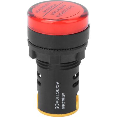 HEAT 10 Stück Berm Led-betriebsanzeigeleuchte, Flammhemmendes Pc-gehäuse, 22 Mm Durchmesser, 110 V, Ad16-22d/s, Rot HEAT 10 Stück Berm Led-betriebsanzeigeleuchte, Flammhemmendes Pc-gehäuse, 22 Mm Durchmesser, 110 V, Ad16-22d/s, Rot