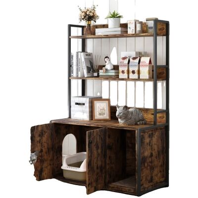 OEM Katzentoiletten-gehäuse, Elegantes Design, Geruchskontrolle, Schwarz OEM Katzentoiletten-gehäuse, Elegantes Design, Geruchskontrolle, Schwarz