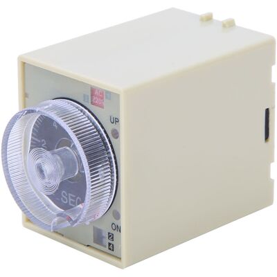 HEAT Verzögerungsrelais Mit Einstellbarem Drehknopf, Hochwertigen Legierungskontakten Und Pc-gehäuse (st3pa D), 220 V Ac, 50/60 Hz HEAT Verzögerungsrelais Mit Einstellbarem Drehknopf, Hochwertigen Legierungskontakten Und Pc-gehäuse (st3pa D), 220 V Ac, 50/60 Hz