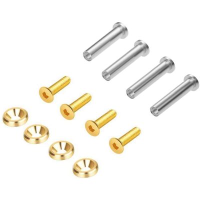 TRUVO Langlebigkeitsoptimierte Metalllüfterschrauben, Feuchtigkeitsbeständige Konstruktion Für Stabiles Pc-gehäuse-luftstrommanagement, Gold (gold) TRUVO Langlebigkeitsoptimierte Metalllüfterschrauben, Feuchtigkeitsbeständige Konstruktion Für Stabiles Pc-gehäuse-luftstrommanagement, Gold (gold)