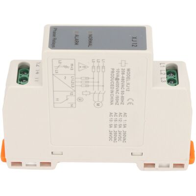 HEAT Dreiphasen-sequenzrelais Im Pc-gehäuse, Leichtes, Stabiles Phasenausfallrelais Für Aufzugsmotoren, 208–480 V Ac HEAT Dreiphasen-sequenzrelais Im Pc-gehäuse, Leichtes, Stabiles Phasenausfallrelais Für Aufzugsmotoren, 208–480 V Ac