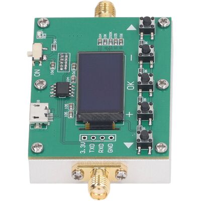 JUTE Programmierbarer Digitaler 6g-dämpfungsregler, 30-db-schritte, 0,25 Db Verstärkung, Oled-display, Cnc-gefrästes Gehäuse, Hf-modul JUTE Programmierbarer Digitaler 6g-dämpfungsregler, 30-db-schritte, 0,25 Db Verstärkung, Oled-display, Cnc-gefrästes Gehäuse, Hf-modul
