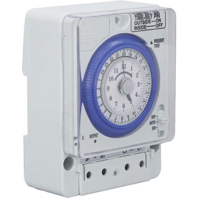 HEAT Mechanischer Zeitschalter (uhrform), Flammhemmendes Pc-gehäuse, Für Die Küche, 100–240 V Ac HEAT Mechanischer Zeitschalter (uhrform), Flammhemmendes Pc-gehäuse, Für Die Küche, 100–240 V Ac