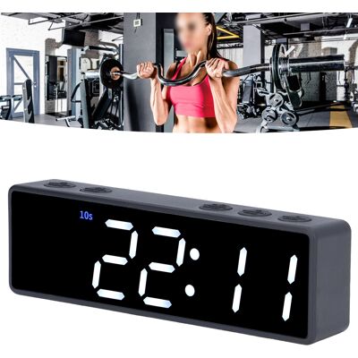 JUTE Q20 Mini-fitnessstudio-intervalltrainingstimer, Multifunktionaler Indoor-trainingstimer, Schwarzes Gehäuse + Grün-weißer Bildschirm JUTE Q20 Mini-fitnessstudio-intervalltrainingstimer, Multifunktionaler Indoor-trainingstimer, Schwarzes Gehäuse + Grün-weißer Bildschirm