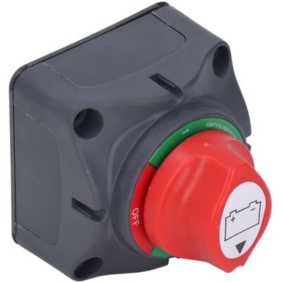 HEAT Batterietrennschalter, Abs-gehäuse, Roter Kupfer-innenbolzen, Hauptisolator-abschaltschalter, Dc 12–48 V HEAT Batterietrennschalter, Abs-gehäuse, Roter Kupfer-innenbolzen, Hauptisolator-abschaltschalter, Dc 12–48 V