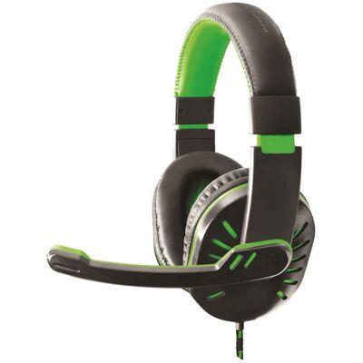 Esperanza-kopfhörer Für Gamer Mit Mikrofon Crow Green Esperanza-kopfhörer Für Gamer Mit Mikrofon Crow Green