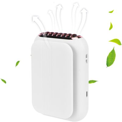 JUTE Usb-wiederaufladbarer, Tragbarer Und Geräuscharmer Elektrischer Nackenventilator Für Den Einsatz Im Freien, Im Büro Und Zu Hause (weiß) JUTE Usb-wiederaufladbarer, Tragbarer Und Geräuscharmer Elektrischer Nackenventilator Für Den Einsatz Im Freien, Im Büro Und Zu Hause (weiß)