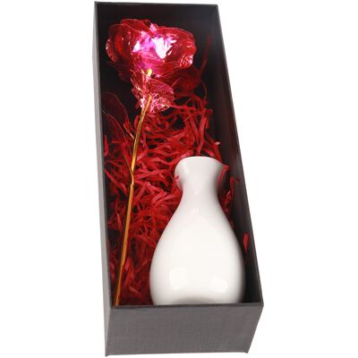 JUTE Goldblattrose, Geschenkbox Mit Funkelnder Goldblume, Geschenk Zum Valentinstag Oder Muttertag JUTE Goldblattrose, Geschenkbox Mit Funkelnder Goldblume, Geschenk Zum Valentinstag Oder Muttertag