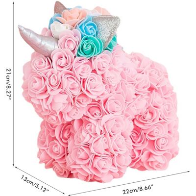 JUTE 1 Einhornseife Mit Konservierter Rose, Rosa, 25 Cm, Mit Geschenkbox, Ideal Für Valentinstag Oder Weihnachten. JUTE 1 Einhornseife Mit Konservierter Rose, Rosa, 25 Cm, Mit Geschenkbox, Ideal Für Valentinstag Oder Weihnachten.