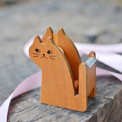 OEM Klebebandabroller Niedlicher Katzen Klebebandabroller Vintage Klebebandschneider Aus Holz In Form Eines Kätzchens Für Den Schreibtisch Zu Hause O OEM Klebebandabroller Niedlicher Katzen Klebebandabroller Vintage Klebebandschneider Aus Holz In Form Eines Kätzchens Für Den Schreibtisch Zu Hause O