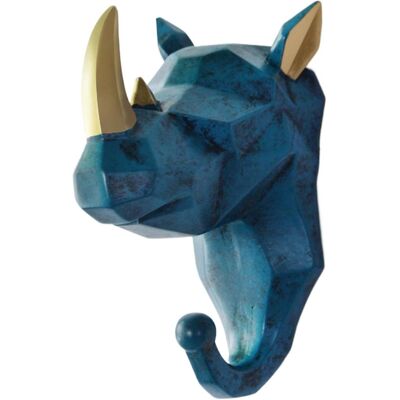 OEM Dekorativer Garderobenhaken In Form Eines Blauen Nashorns Im Retro-stil – Einfach Zu Montieren, Für Flur, Büro Und Zur Aufbewahrung Zu Hause. OEM Dekorativer Garderobenhaken In Form Eines Blauen Nashorns Im Retro-stil – Einfach Zu Montieren, Für Flur, Büro Und Zur Aufbewahrung Zu Hause.