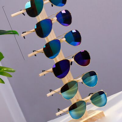 HEAT Eleganter Und Rutschfester Brillenständer Aus Massivholz, Einfach Zu Montieren, Für Zuhause Oder Optikergeschäfte. Bietet Platz Für 6 Brillenpaare In Einer Reihe. HEAT Eleganter Und Rutschfester Brillenständer Aus Massivholz, Einfach Zu Montieren, Für Zuhause Oder Optikergeschäfte. Bietet Platz Für 6 Brillenpaare In Einer Reihe.