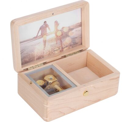 HEAT Fotorahmen Aus Holz In Form Einer Musikdose, Innovative Musikdose, Geschenkidee Zu Weihnachten Und Valentinstag HEAT Fotorahmen Aus Holz In Form Einer Musikdose, Innovative Musikdose, Geschenkidee Zu Weihnachten Und Valentinstag
