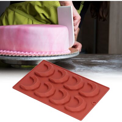 JUTE 3d-schokoladenkuchenform In Mondform Mit 8 Mulden Zum Backen Zu Hause JUTE 3d-schokoladenkuchenform In Mondform Mit 8 Mulden Zum Backen Zu Hause