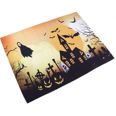 HEAT Halloween-hintergrund, Gruseliger Friedhofs-wandteppich Für Die Wanddekoration Zu Hause, Halloween-szene, 150 X 150 Cm / 59,1 X 59,1 Zoll HEAT Halloween-hintergrund, Gruseliger Friedhofs-wandteppich Für Die Wanddekoration Zu Hause, Halloween-szene, 150 X 150 Cm / 59,1 X 59,1 Zoll