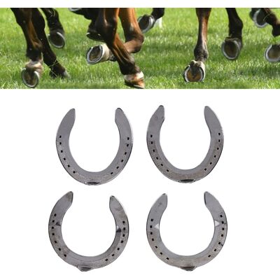 JUTE Ein Set Aus Vier Leichten Hufeisen Aus Aluminiumlegierung, Reitsportbedarf, Hufeisen, Größe 4. JUTE Ein Set Aus Vier Leichten Hufeisen Aus Aluminiumlegierung, Reitsportbedarf, Hufeisen, Größe 4.