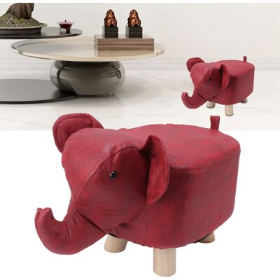 JUTE Niedlicher Und Trendiger Niedriger Hocker, Perfekt Für Faule Kinder, Elefantenhocker, Kreative Verwendung Zu Hause, Wohnzimmer, Schuhhocker In Form Eines Cartoon-tiers, Rot. JUTE Niedlicher Und Trendiger Niedriger Hocker, Perfekt Für Faule Kinder, Elefantenhocker, Kreative Verwendung Zu Hause, Wohnzimmer, Schuhhocker In Form Eines Cartoon-tiers, Rot.