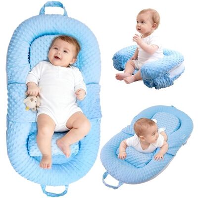 OEM Faltbarer Baby-sonnenschirmstuhl Für Neugeborene (blau) – Stillkissen & Bauchlagekissen, Babysitz Für Ruhe/spiel & Reisen OEM Faltbarer Baby-sonnenschirmstuhl Für Neugeborene (blau) – Stillkissen & Bauchlagekissen, Babysitz Für Ruhe/spiel & Reisen