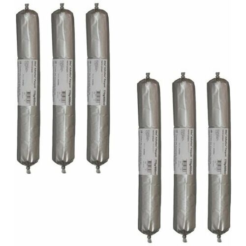 Sika - Set von 6 flexiblen Klebstoffen Adheflex Parquet - 600 ml