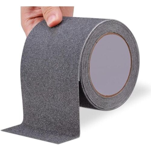 LINJOU Strapazierfähiges Anti-Rutsch-Treppenband, für den Außen- und Innenbereich, wasserdicht, 2,5 cm x 5 m, Sicherheits-Anti-Rutsch-Treppenstufenrolle,