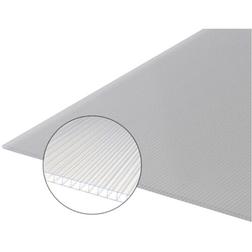 MCCOVER Zelluläre Polycarbonatplatte 10 mm - Farben - durchscheinend, Breite - 98 cm, Länge - 2 m