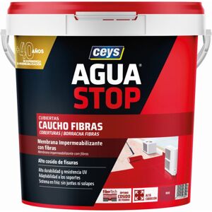 Ceys - Aguastop Mastic En Caoutchouc Imperméable Avec Fibres, Rouge, 5 Kg 903301 Ceys - Aguastop Mastic En Caoutchouc Imperméable Avec Fibres, Rouge, 5 Kg 903301