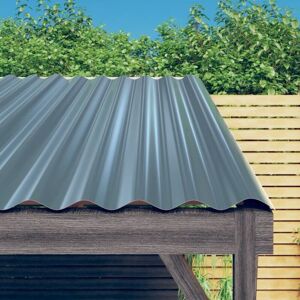 vidaXL Graue 60x36cm Stahldachpaneele Satz - Wetterfest vidaXL Graue 60x36cm Stahldachpaneele Satz - Wetterfest