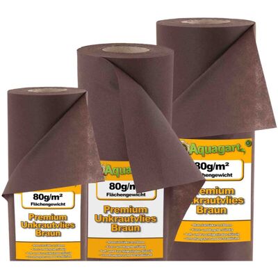 AQUAGART - Landschaftsvlies - 80g /m2, 1,6m Breite, braun AQUAGART - Landschaftsvlies - 80g /m2, 1,6m Breite, braun