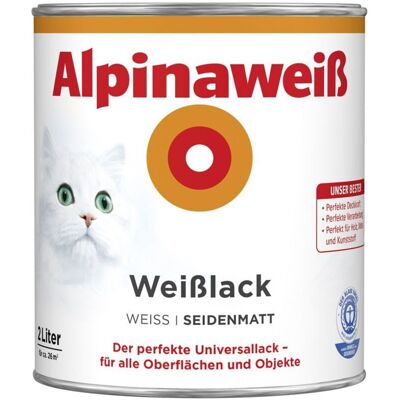 Alpina Weißlack - Stoßfest, Schnelltrocknend, Wetterbeständig Alpina Weißlack - Stoßfest, Schnelltrocknend, Wetterbeständig