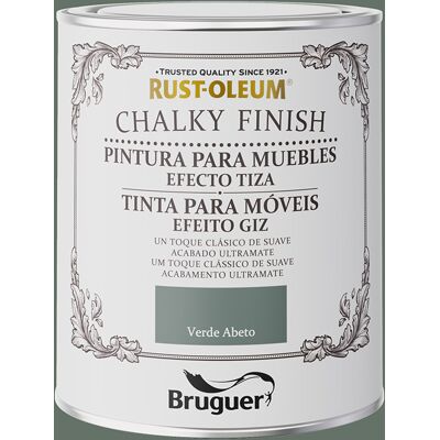 Rust-oleum Kreidig Finish Möbel Fichte Grün 0,75l 5733889 Bruguer Rust-oleum Kreidig Finish Möbel Fichte Grün 0,75l 5733889 Bruguer