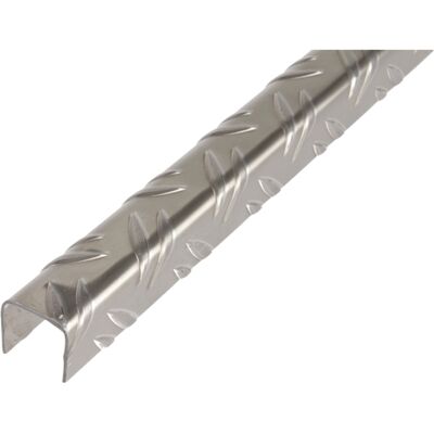 U-profil, Riffel-prägung, Alu Blank, Lxbxh 2000 X 23,5 X 23,5 Mm - Alberts U-profil, Riffel-prägung, Alu Blank, Lxbxh 2000 X 23,5 X 23,5 Mm - Alberts
