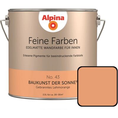 ALPINA Modell Nr. 43 - Lehmorange Wandfarbe ALPINA Modell Nr. 43 - Lehmorange Wandfarbe
