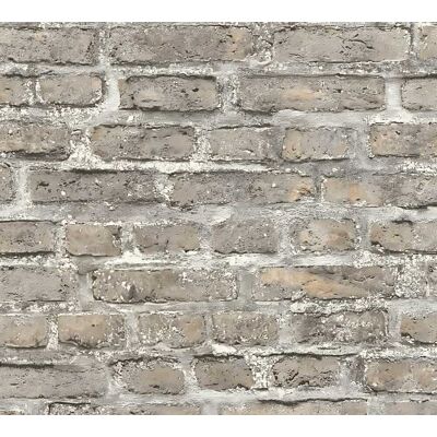 Profhome Steinfliesen Vlies Tapete - Wanddekoration für Wohnzimmer Profhome Steinfliesen Vlies Tapete - Wanddekoration für Wohnzimmer