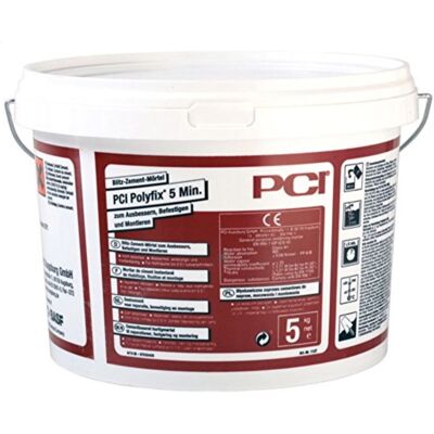 Pci - Polyfix 5min Blitz Zement Mörtel 5kg Pci - Polyfix 5min Blitz Zement Mörtel 5kg