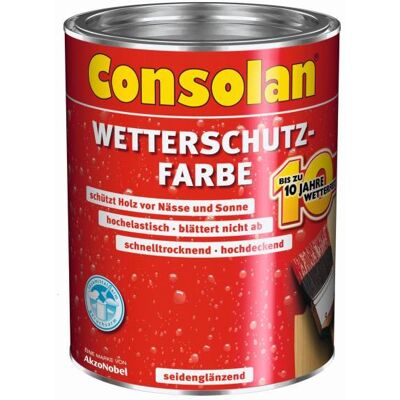 Consolan Wetterschutzfarbe Grün 2,5l - 5083181 Consolan Wetterschutzfarbe Grün 2,5l - 5083181