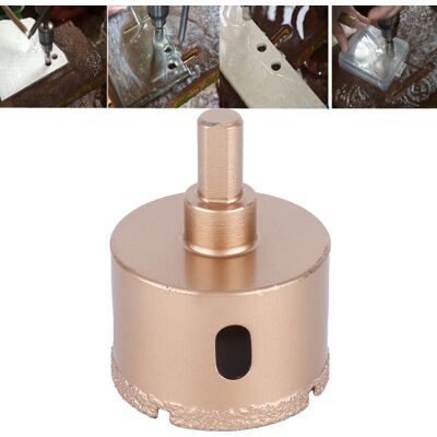 JUTE Vollkeramischer Diamantbohrer Für Granit, Diamantbohrer Zum Hartlöten, Bohrer Für Fliesen Und Glas, 50-mm-hartlötbohrer JUTE Vollkeramischer Diamantbohrer Für Granit, Diamantbohrer Zum Hartlöten, Bohrer Für Fliesen Und Glas, 50-mm-hartlötbohrer