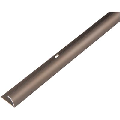 Alberts - Abschlussprofil, Alu Bronze Elox., Lxbxhxlichte H 1000x25x13x9mm Alberts - Abschlussprofil, Alu Bronze Elox., Lxbxhxlichte H 1000x25x13x9mm