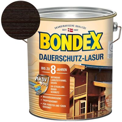 Bondex - Dauerschutz Lasur 4 L, Rio Palisander Holzlasur Schutzlasur Holzschutz Bondex - Dauerschutz Lasur 4 L, Rio Palisander Holzlasur Schutzlasur Holzschutz