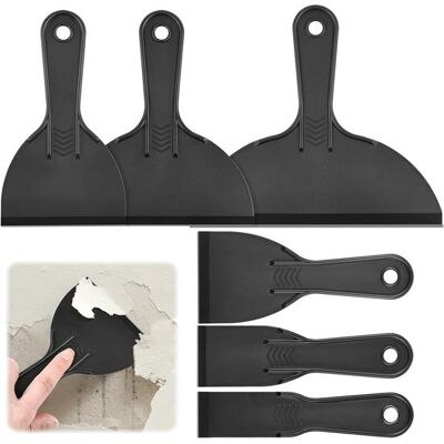 OEM Set Mit 6 Flexiblen Kunststoffspateln Und -schabern Zum Entfernen Von Farbe, Tapeten Und Aufklebern OEM Set Mit 6 Flexiblen Kunststoffspateln Und -schabern Zum Entfernen Von Farbe, Tapeten Und Aufklebern