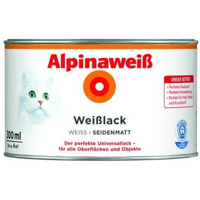 Alpina Weißlack - Schnelltrocknender Wetterschutzlack Alpina Weißlack - Schnelltrocknender Wetterschutzlack
