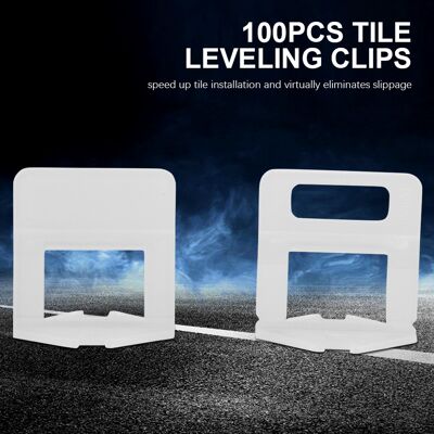 HEAT 100 Stück Fliesen-nivellierclips, Einweg-kunststoff-montagewerkzeug Für Boden Und Wand (1,5 Mm) HEAT 100 Stück Fliesen-nivellierclips, Einweg-kunststoff-montagewerkzeug Für Boden Und Wand (1,5 Mm)